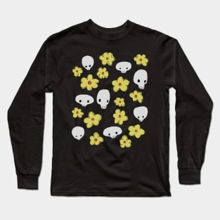 Skulls and flowers Long Sleeve T-Shirt